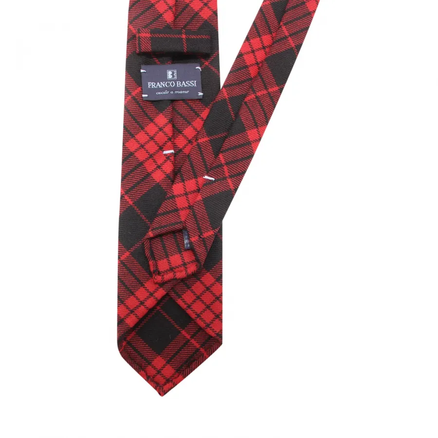 1734AU cravatta uomo FRANCO BASSI man 7 cm wool tie