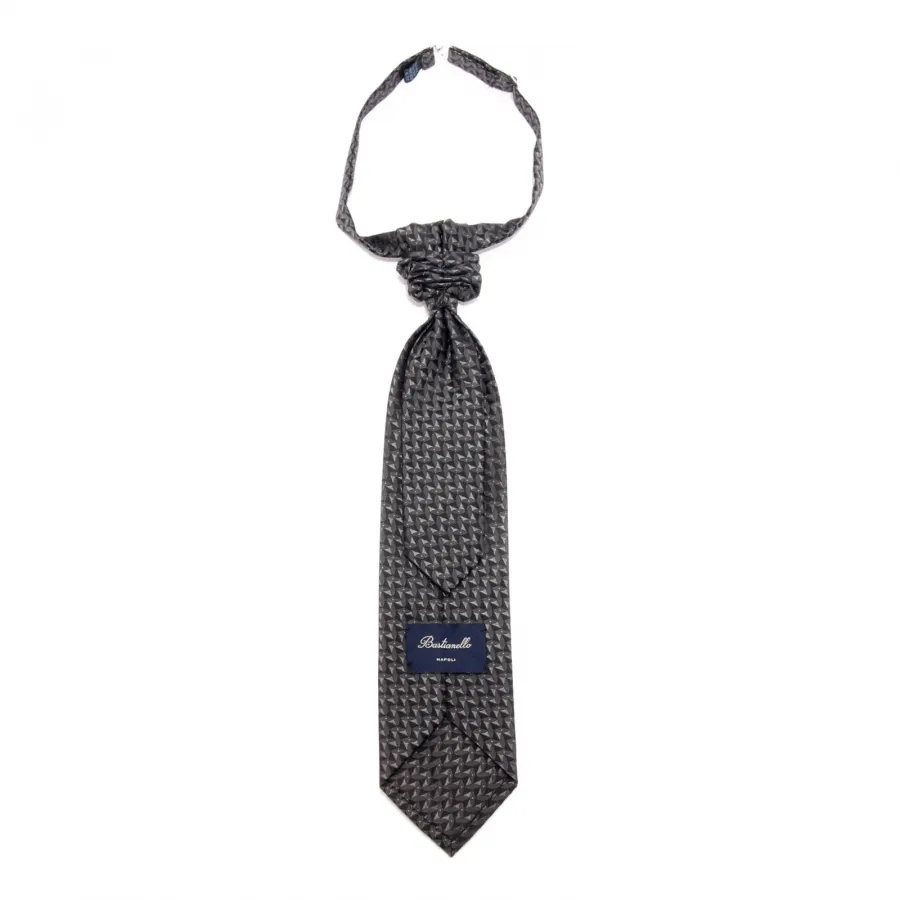 2071AM cravatta ascot uomo BASTIANELLO man fixed knot tie