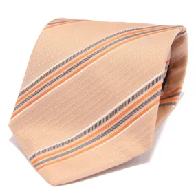 5307S cravatta uomo BIAGIOTTI UOMO seta arancione pesca silk tie men