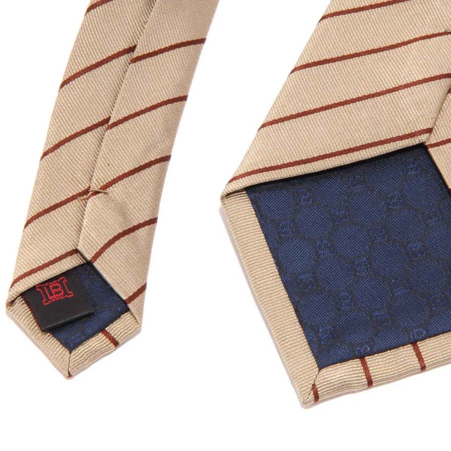 5341S cravatta uomo BIAGIOTTI UOMO seta oro/rosso silk tie men