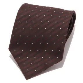 7667S cravatta uomo NO BRAND cravatte marrone pure silk tie man