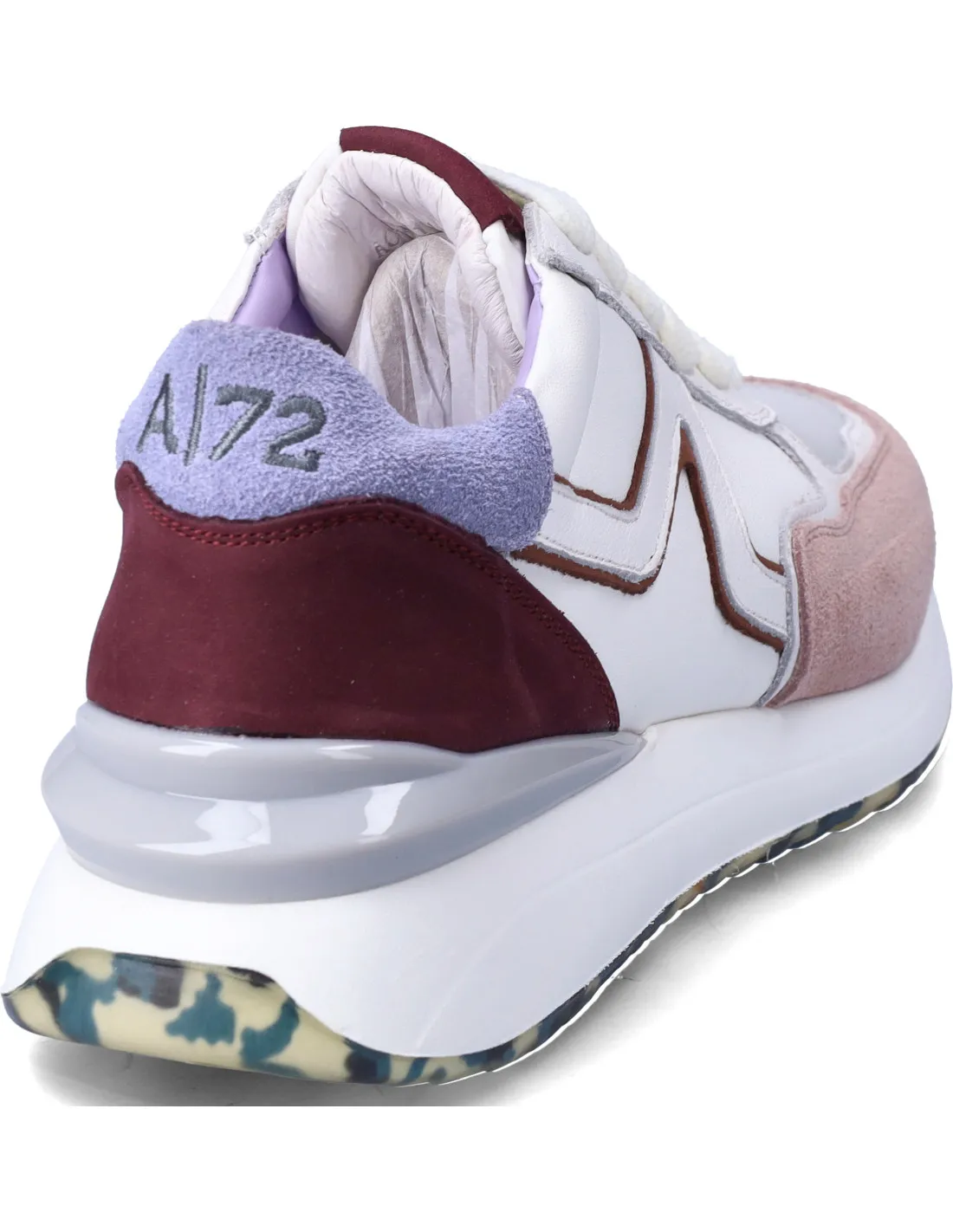 Accademia 72 sneakers donna whi-bordo