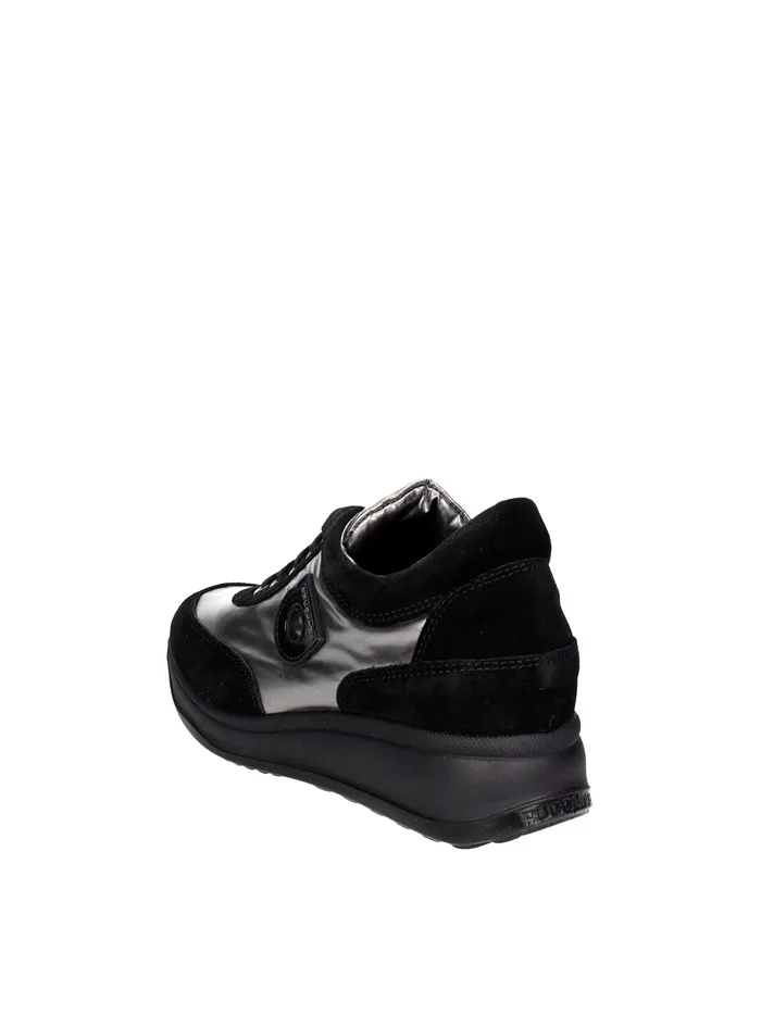 Agile By Rucoline  SNEAKERS BASSA 1304(6) NERO/ARGENTO