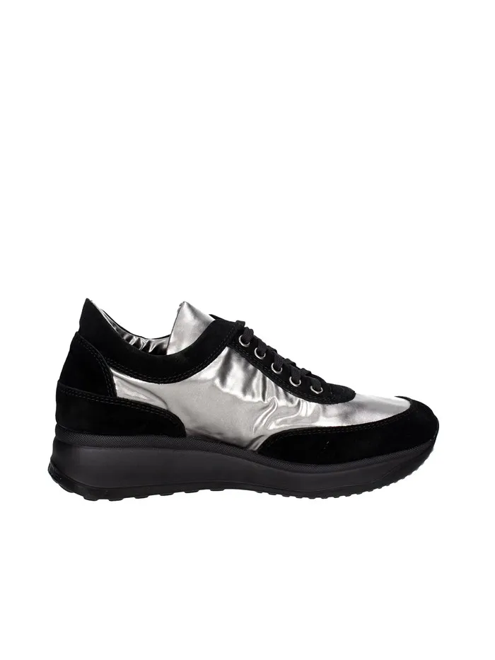 Agile By Rucoline  SNEAKERS BASSA 1304(6) NERO/ARGENTO