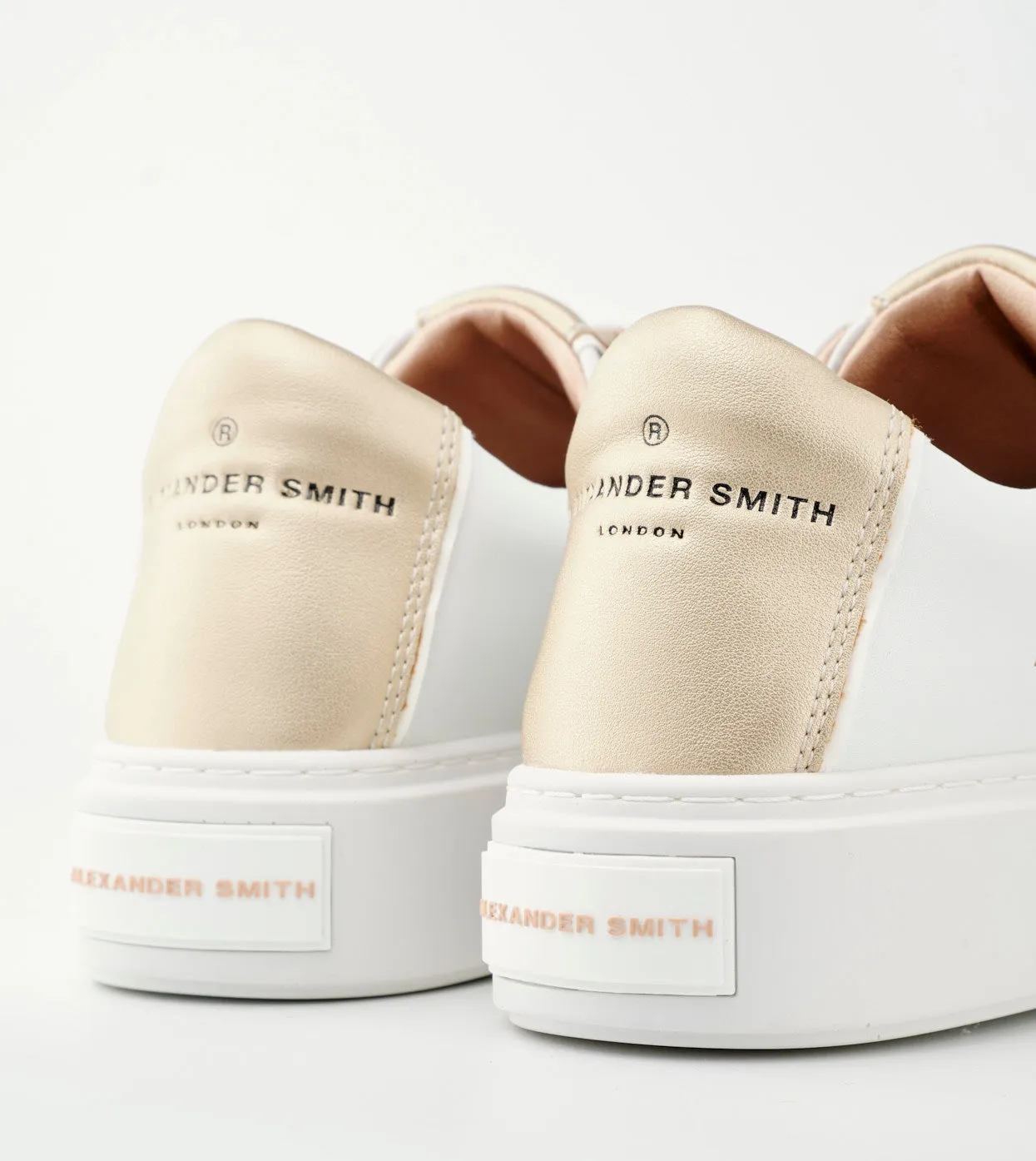 Alexander Smith Leather Sneaker / White