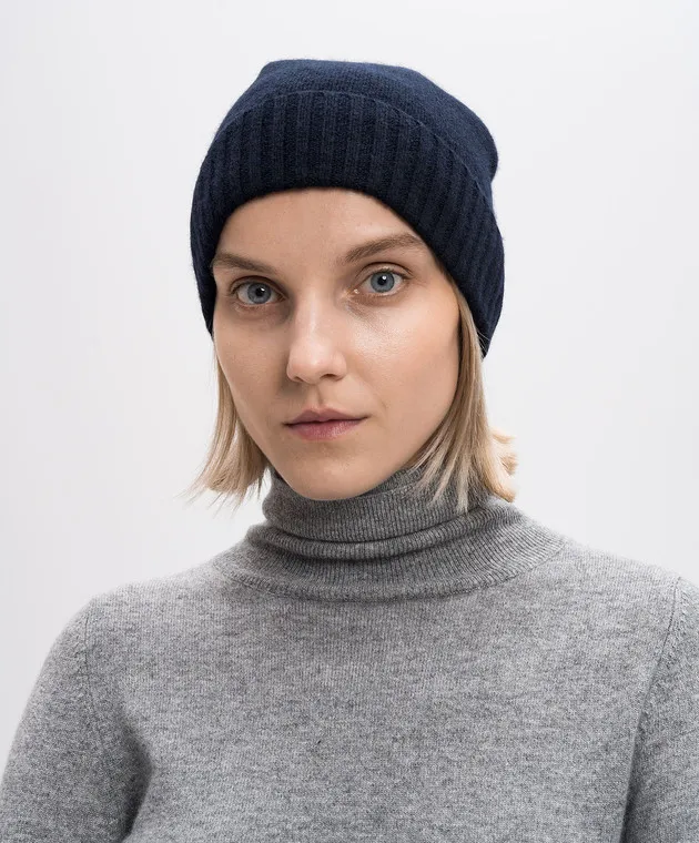 Allude Cappello in cashmere blu 24511245