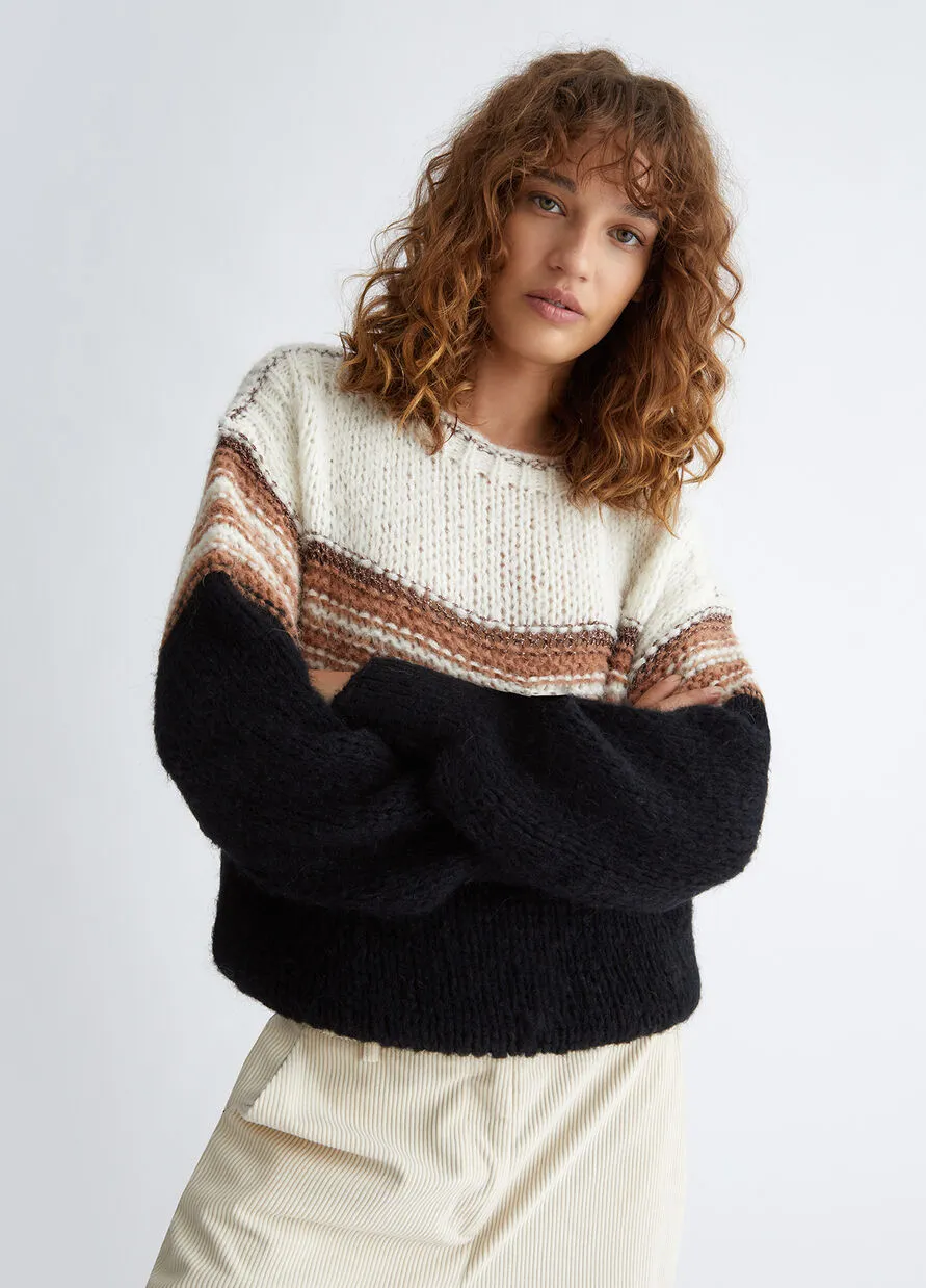 Alpaca and Wool Sweater / Black