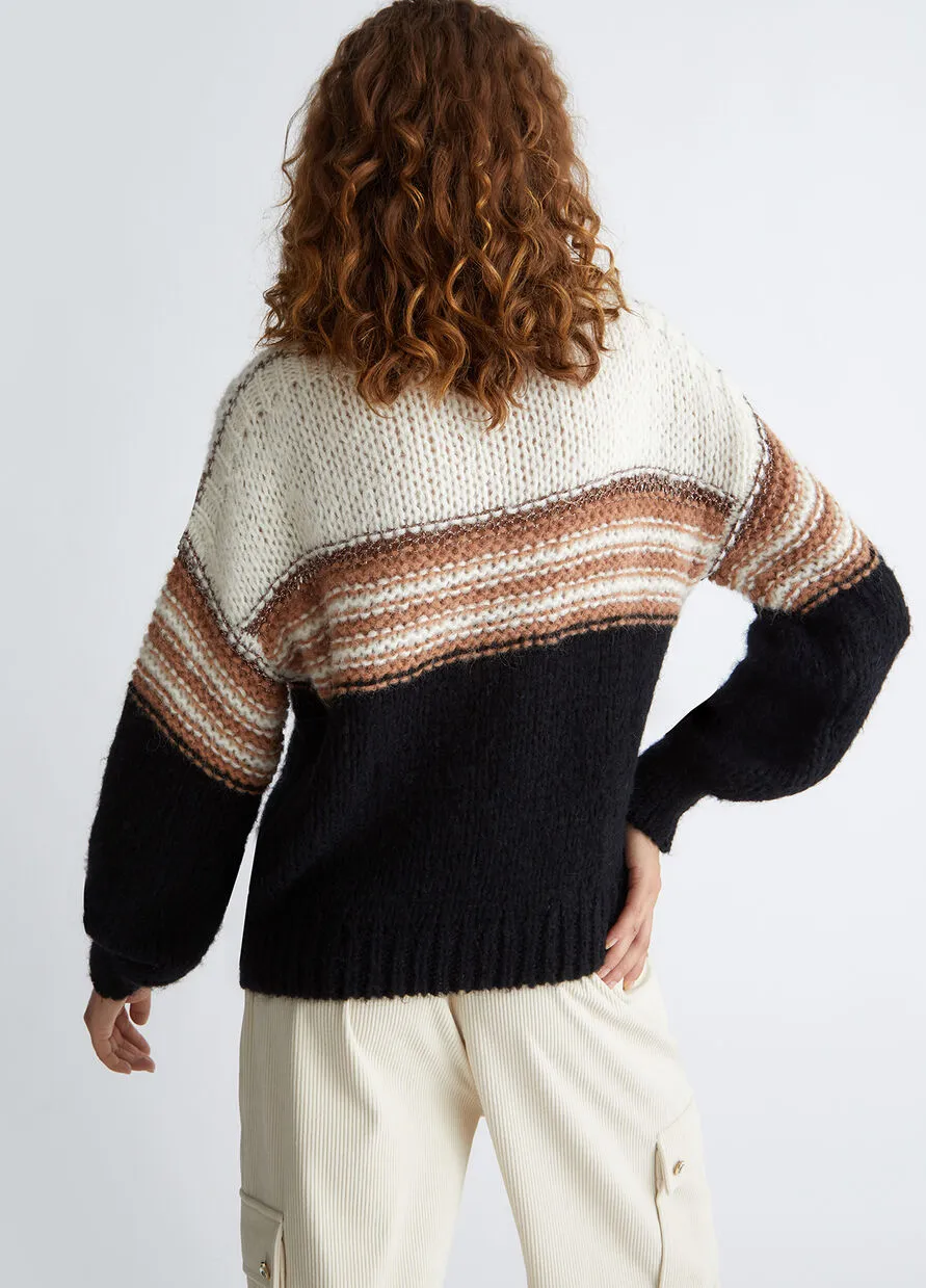 Alpaca and Wool Sweater / Black