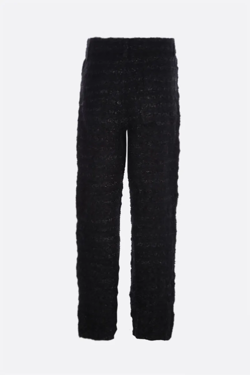  BALENCIAGA pantalone baggy in tweed texturizzato 