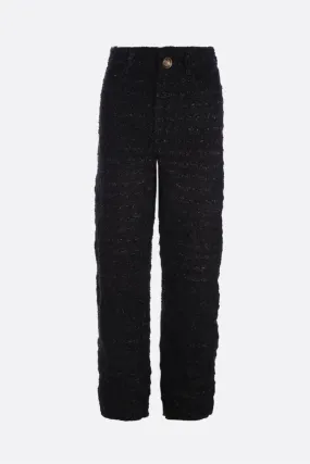  BALENCIAGA pantalone baggy in tweed texturizzato 