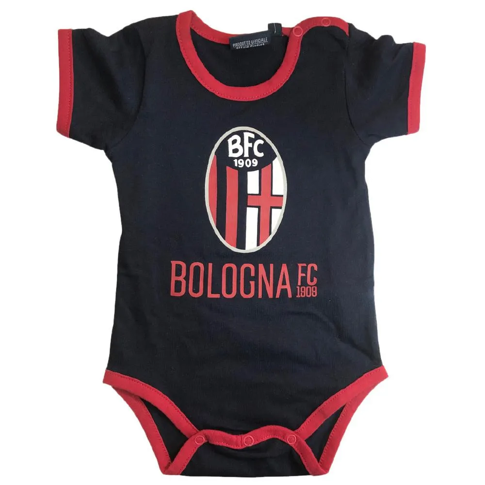 Body Neonato Bologna Fc + Bavetta Manica Corta Personalizzabile PS 40751