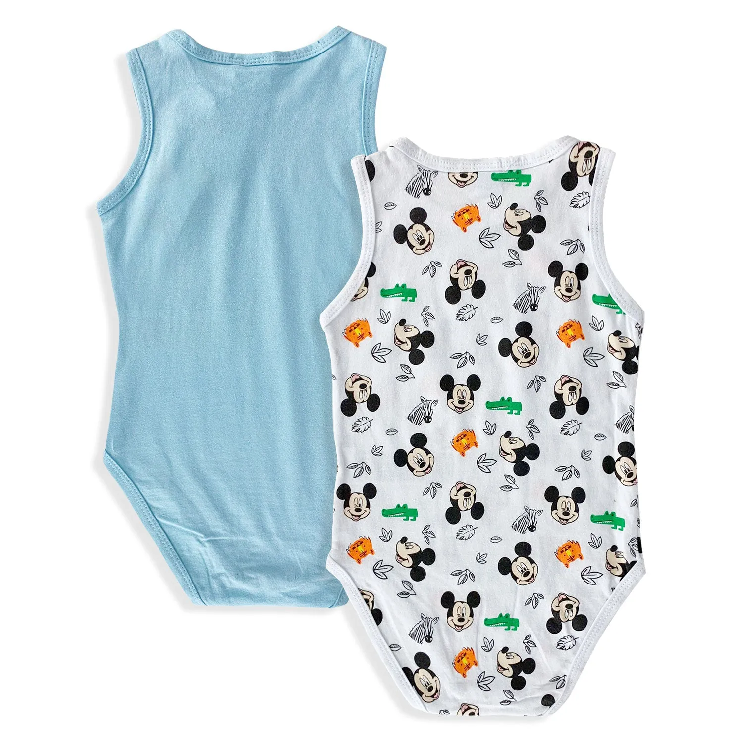 Body neonato giromanica Disney tutina Mickey Mouse set 2 pz in cotone 5374