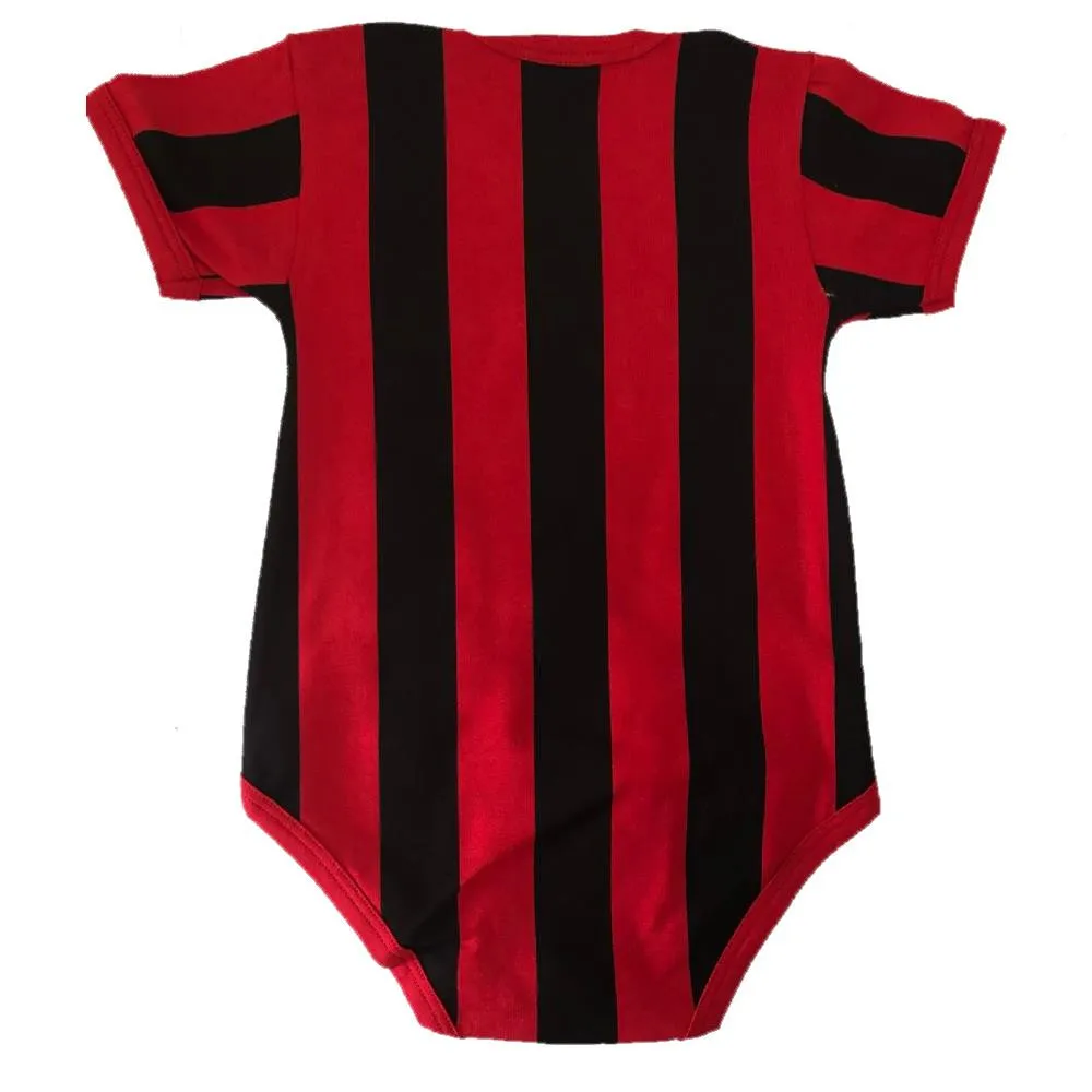 Body Neonato Personalizzabile Calcio Bianco Nero Rosso Nero Nero Azzurro PS 32764-tris