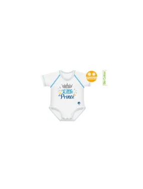  BODY TAGLIA UNICA 0-36 MESI PER NEONATO E BIMBO IN COTONE BIO 4SEASON LITTLE PRINCE JBIMBI 