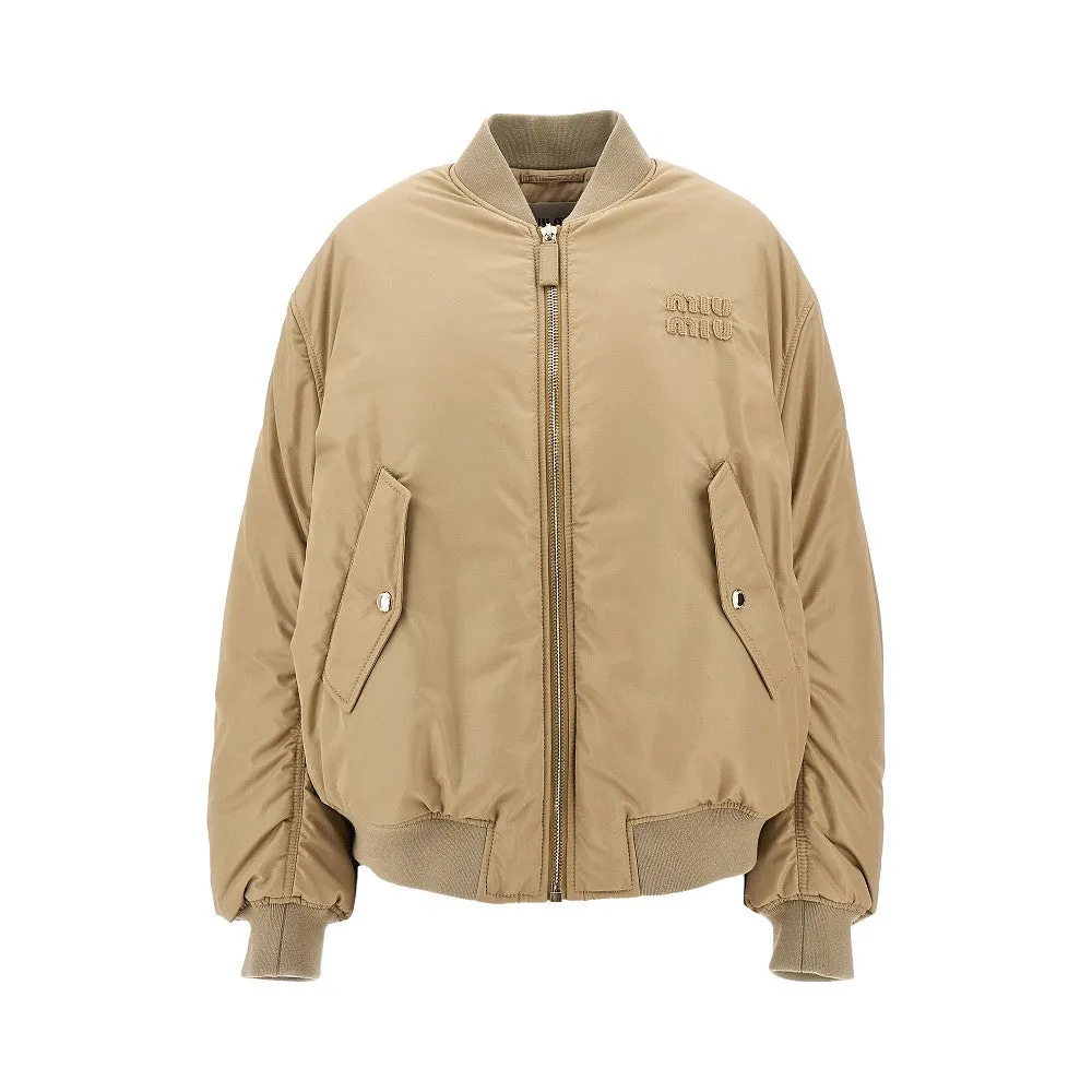 Bomber in nylon imbottito