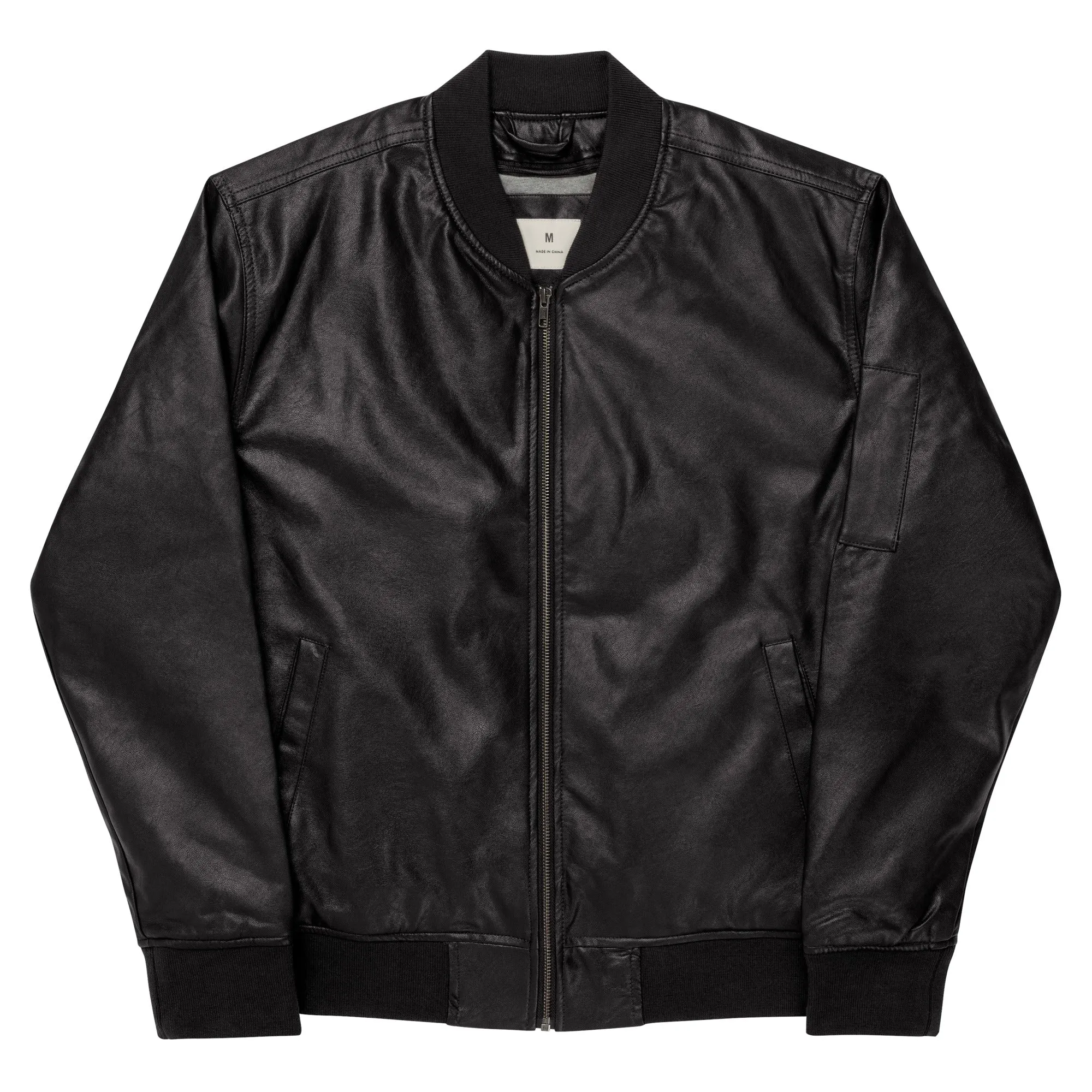 BOMBER PELLE UOMO - BLACK