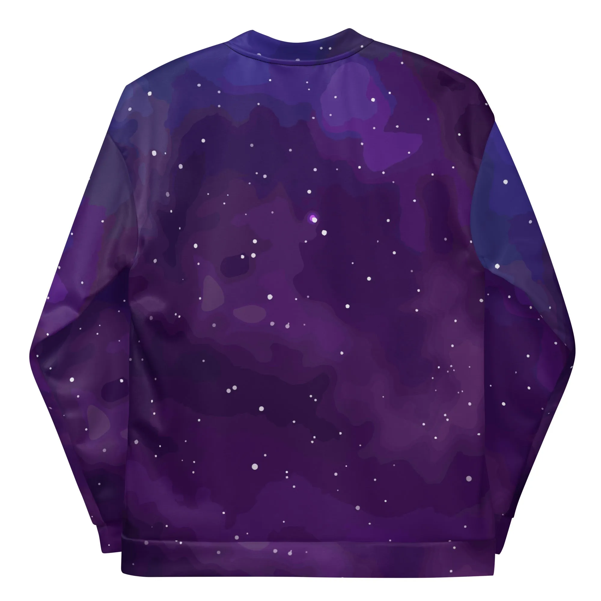 Bomber unisex con galassia viola