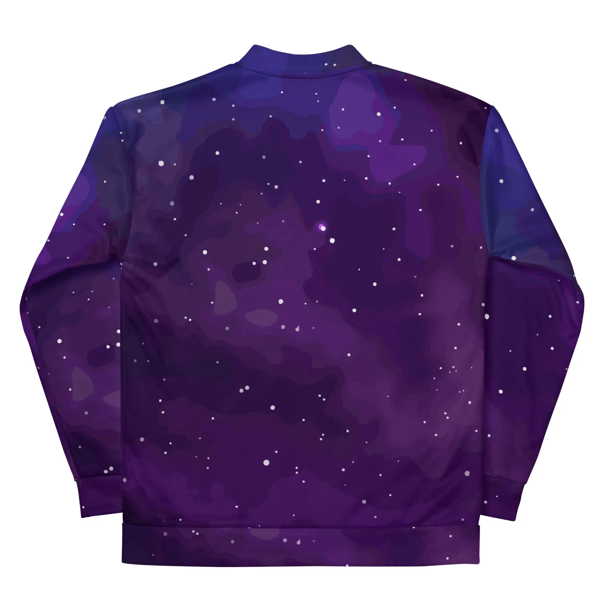 Bomber unisex con galassia viola