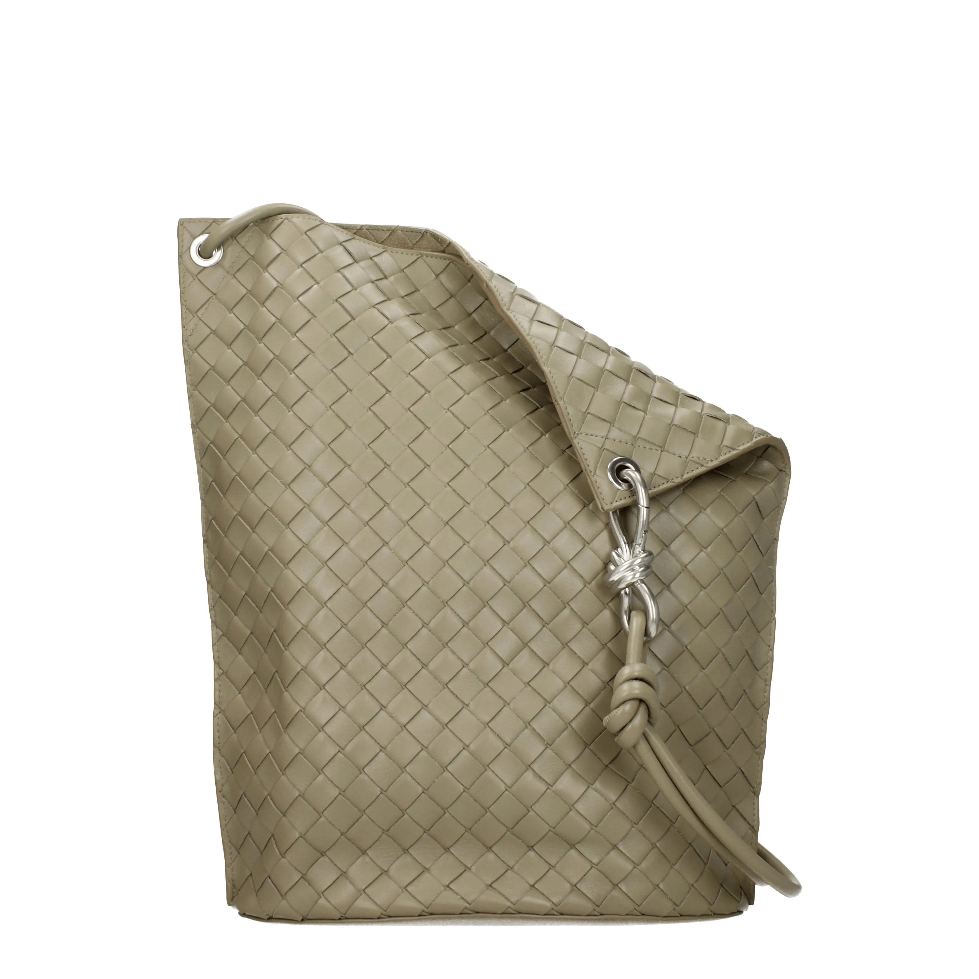 Bottega Veneta Borse a Spalla Donna Pelle Grigio/Talpa