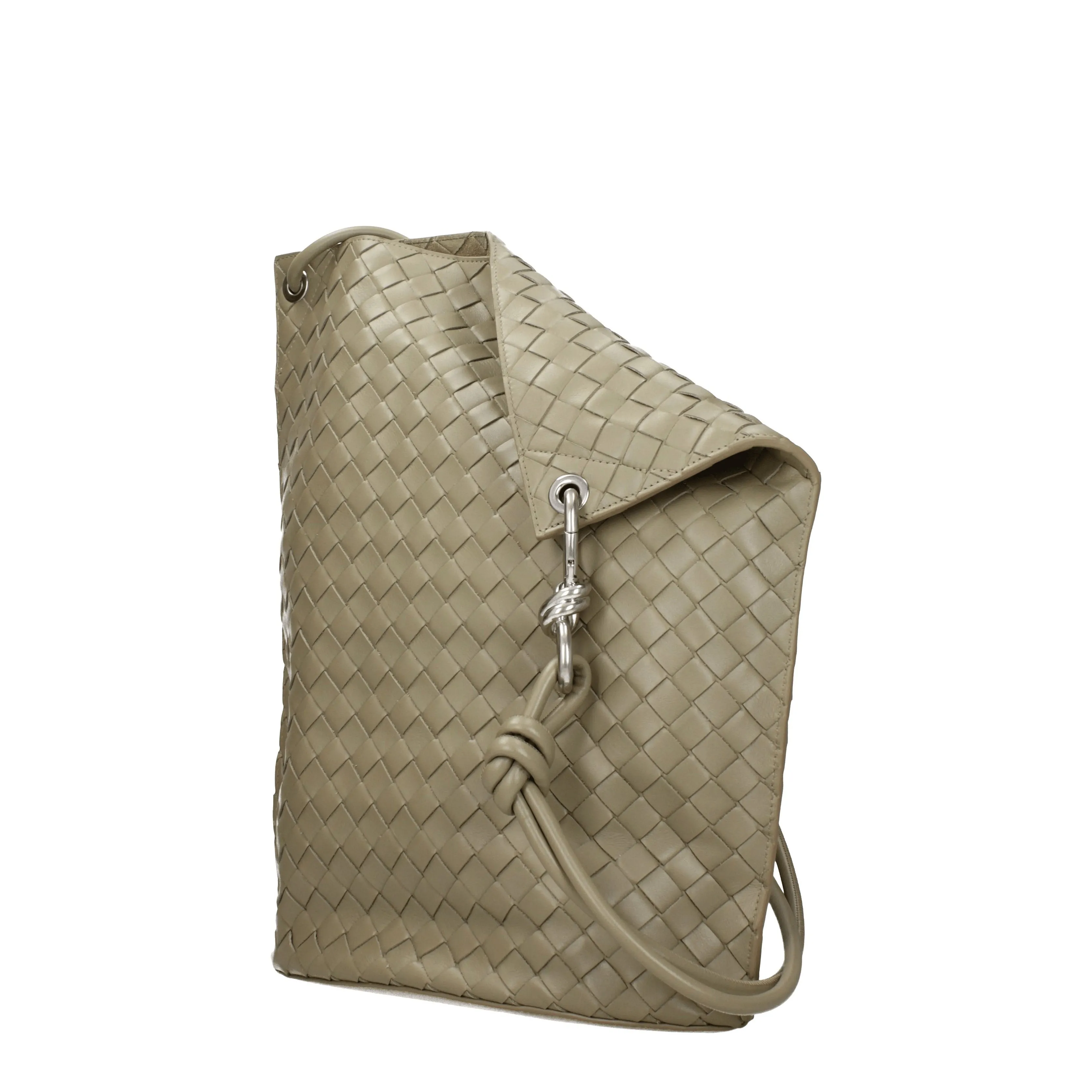 Bottega Veneta Borse a Spalla Donna Pelle Grigio/Talpa