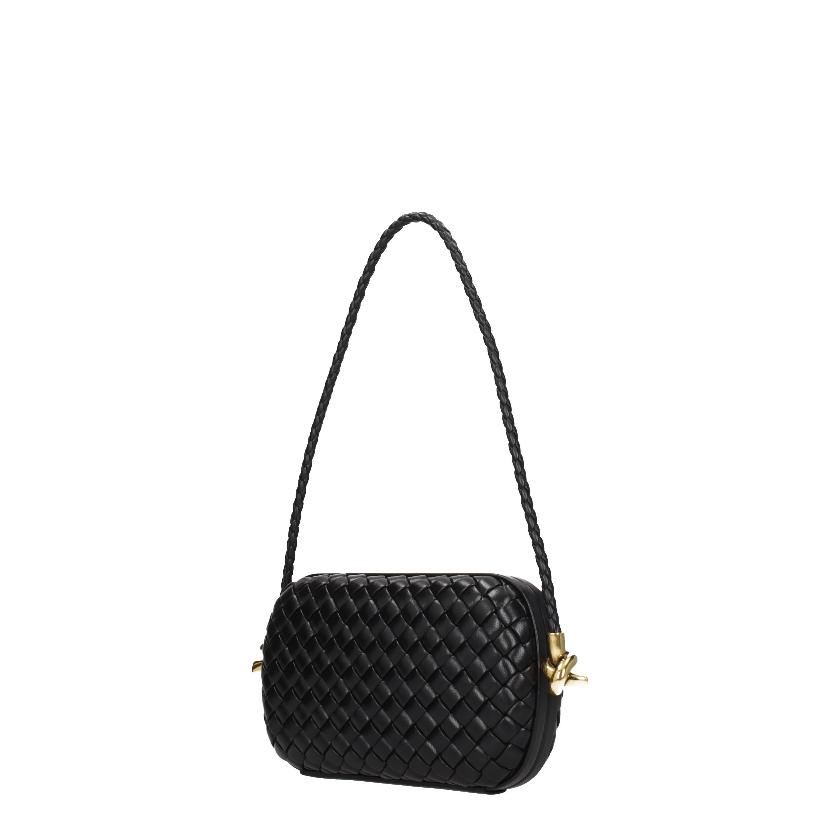 Bottega Veneta Borse a Spalla Knit Donna Pelle Nero