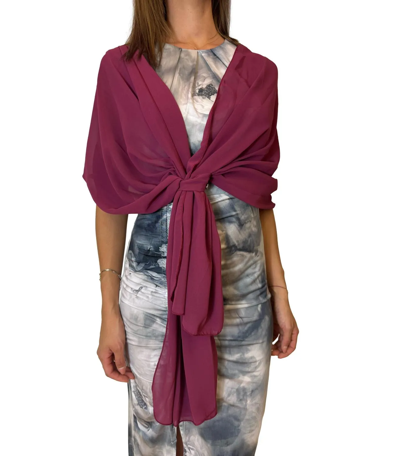 Brand RINASCIMENTO Rinascimento sciarpa/foulard bordeaux rosso donna