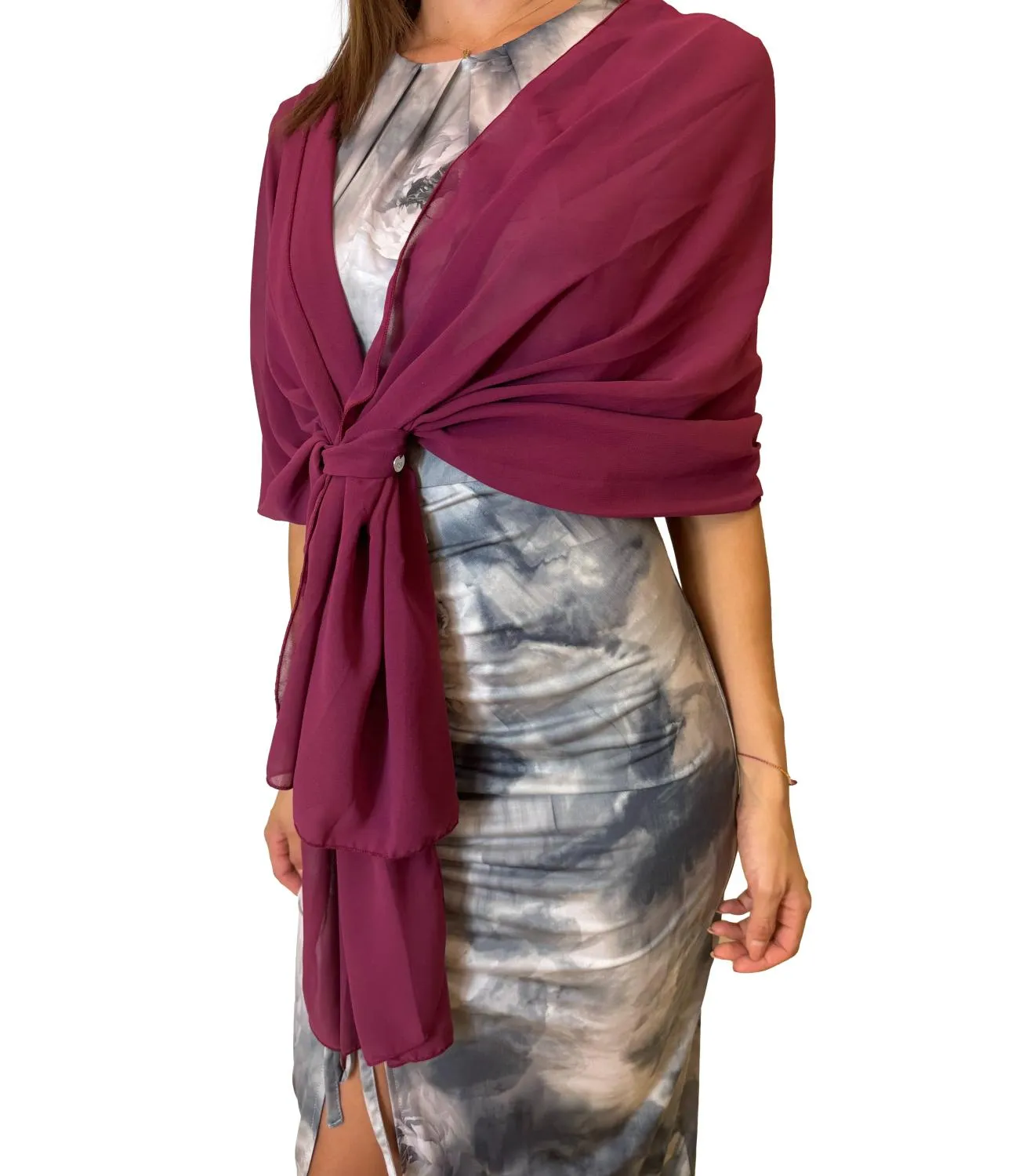 Brand RINASCIMENTO Rinascimento sciarpa/foulard bordeaux rosso donna