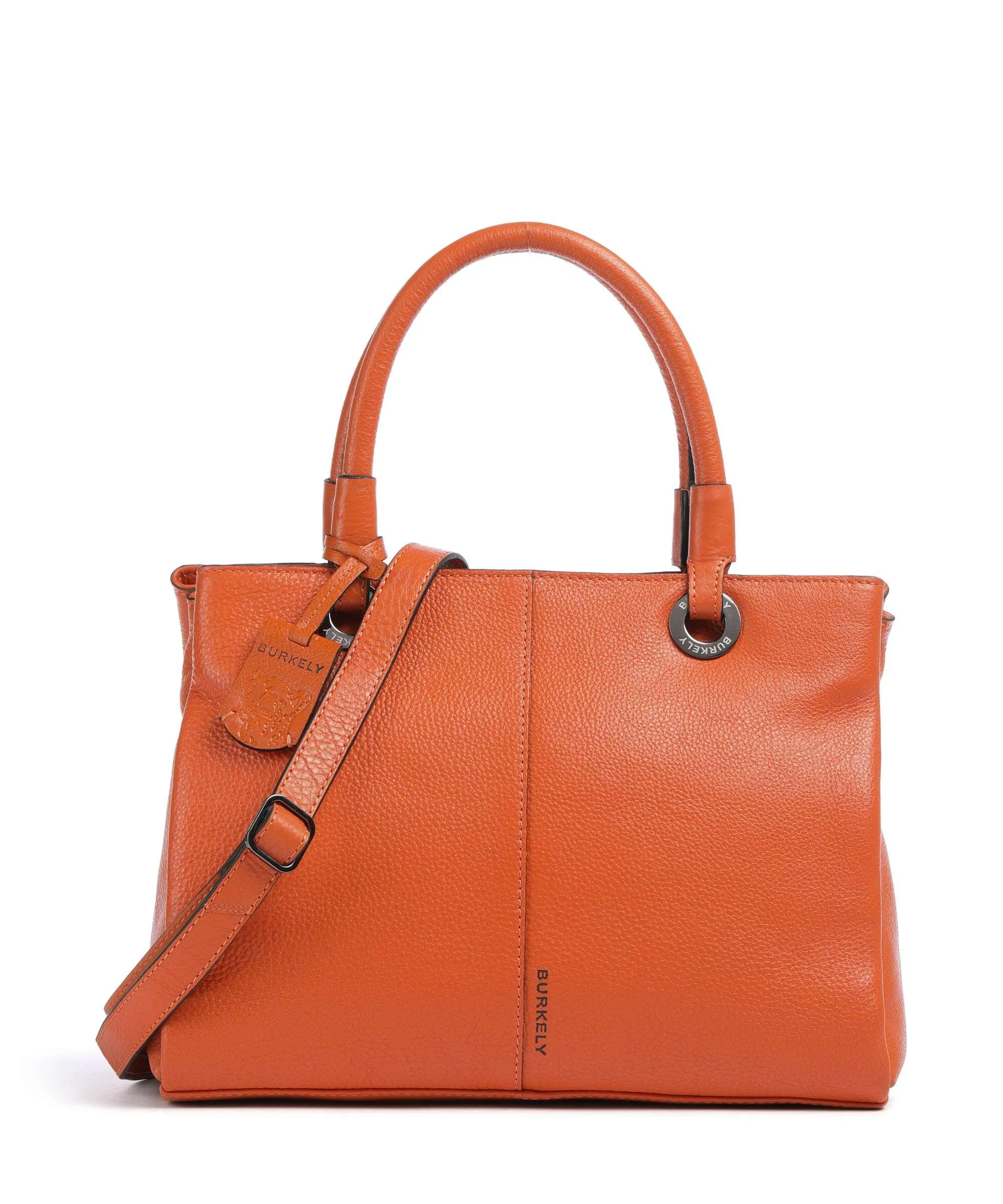  Burkely Radiant Raeven Borsa a mano pelle di vacchetta grana arancio  