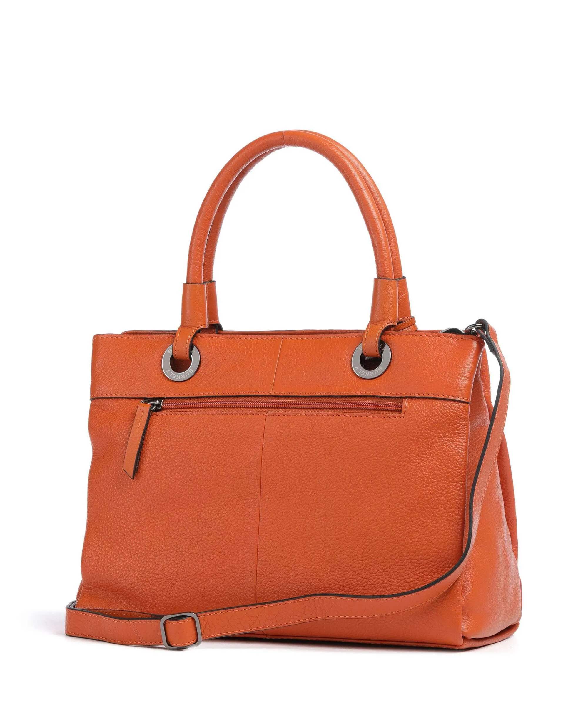  Burkely Radiant Raeven Borsa a mano pelle di vacchetta grana arancio  