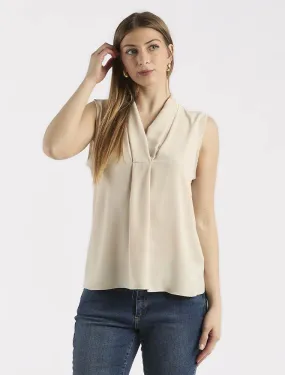 Camicia Manica Corta Rinascimento - Beige Chiaro