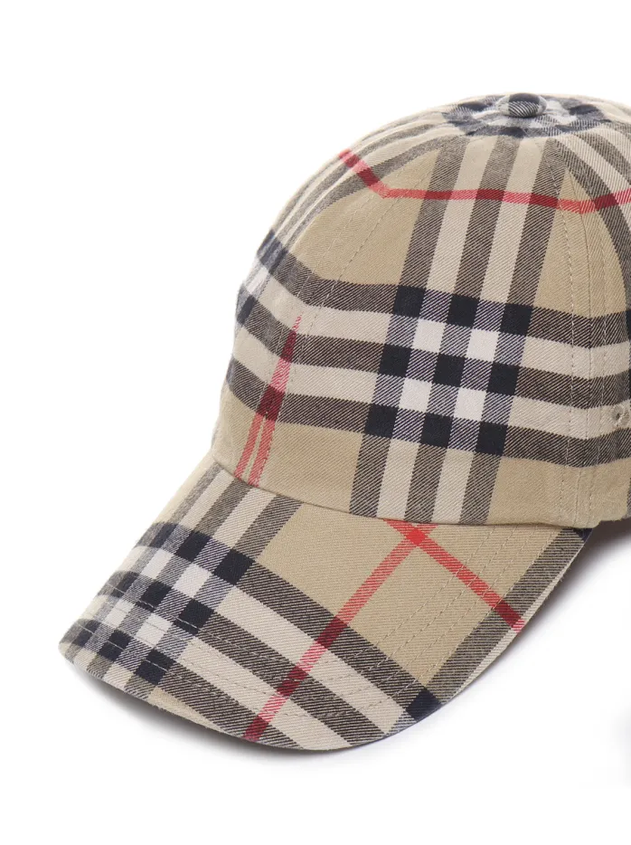 CAPPELLO DA BASEBALL CON STAMPA CHECK