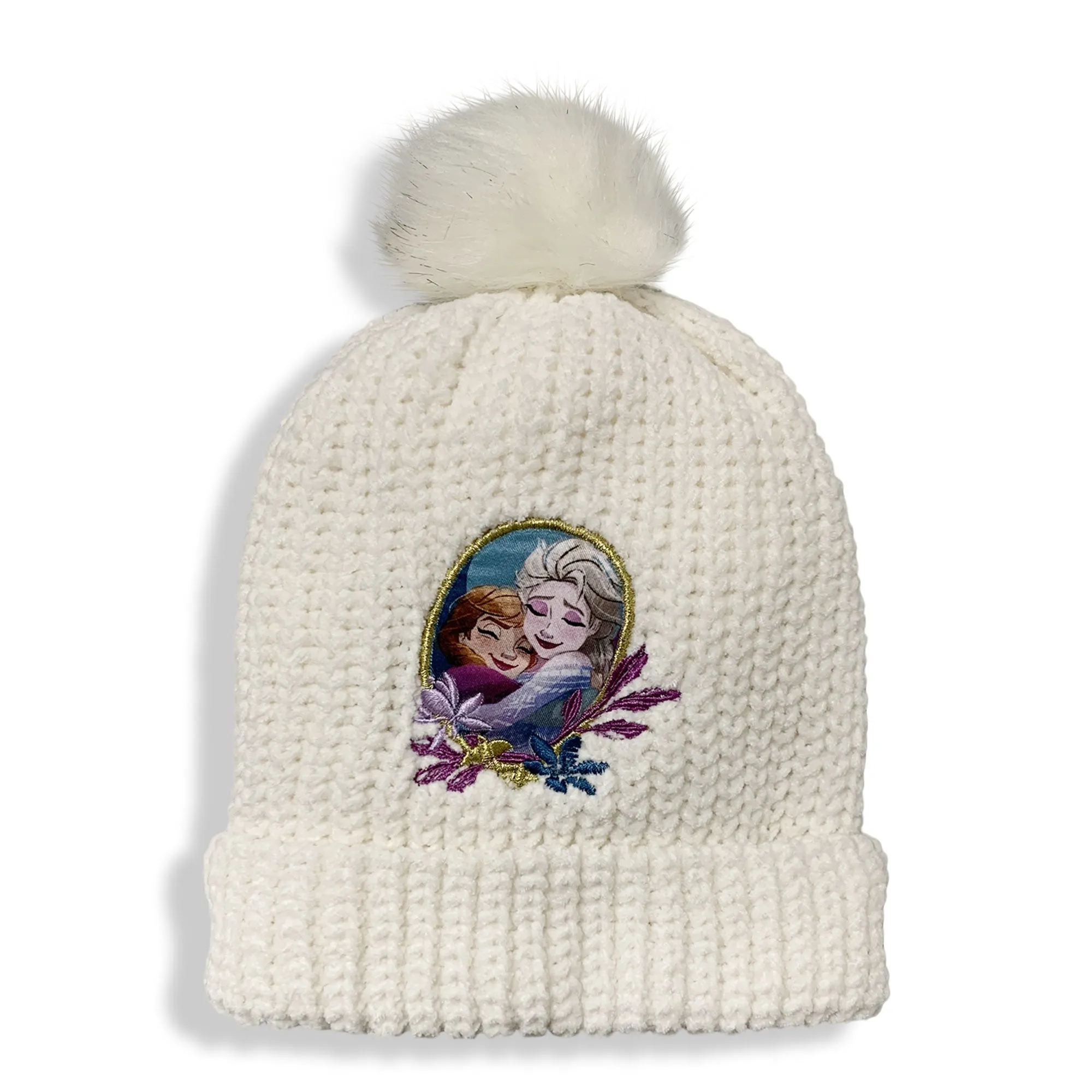 Cappello Disney Frozen Elsa e Anna invernale bambina con pon pon bimba 5896