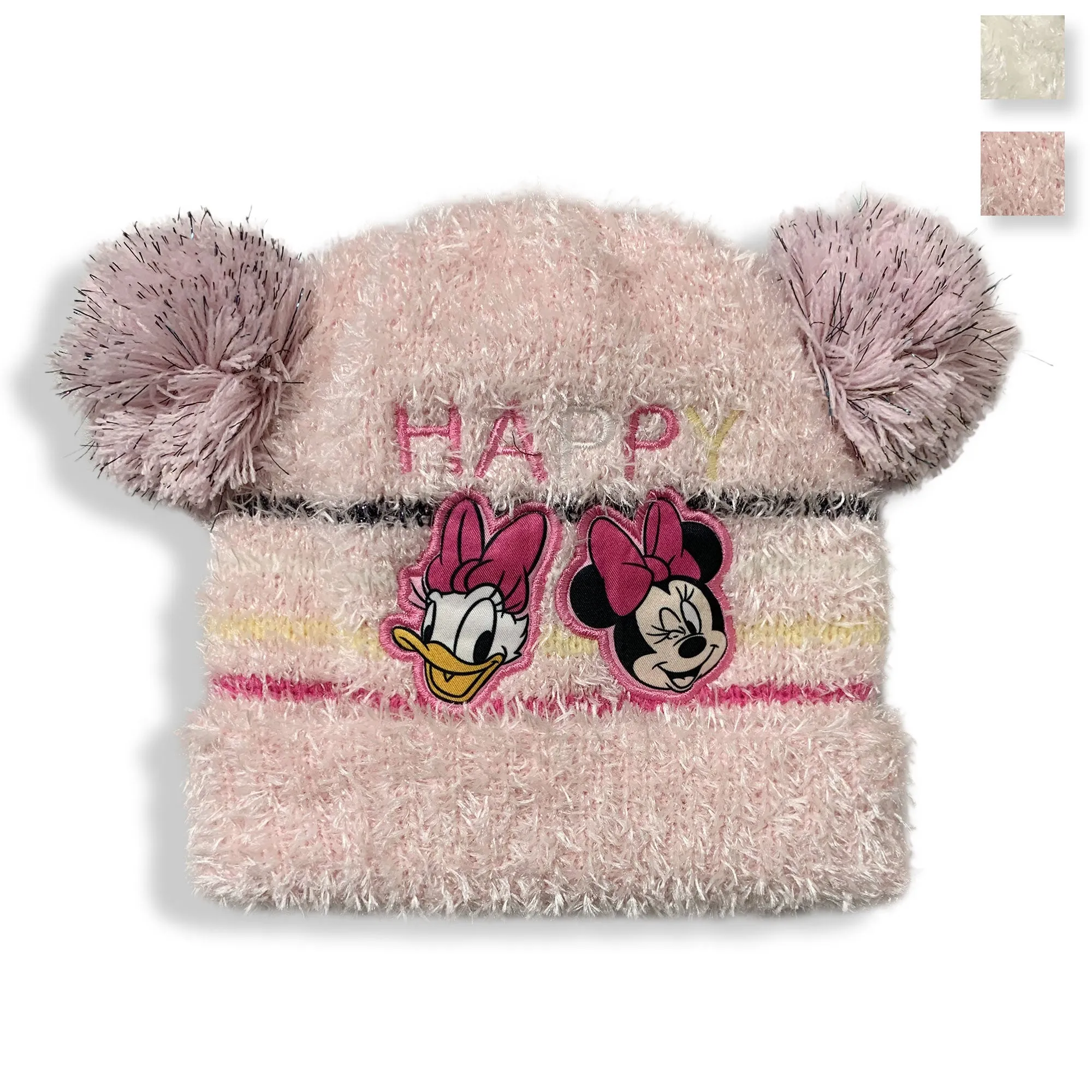 Cappello Disney Minnie Mouse invernale cappellino neonato bimba pon pon 5903