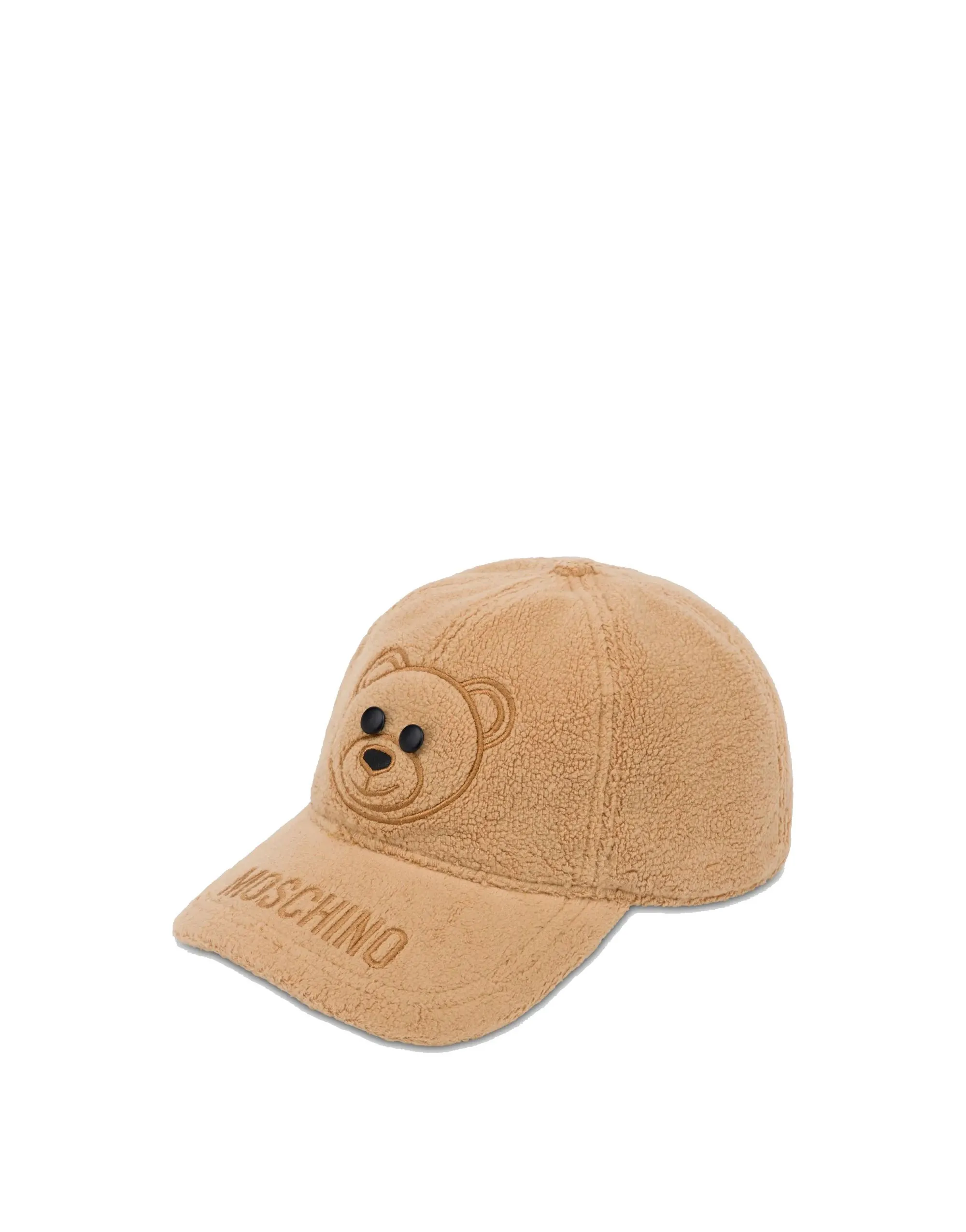 CAPPELLO TEDDY BEAR BEIGE IN FELPA DI COTONE