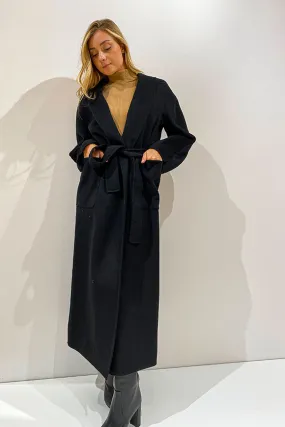 cappotto lungo nero