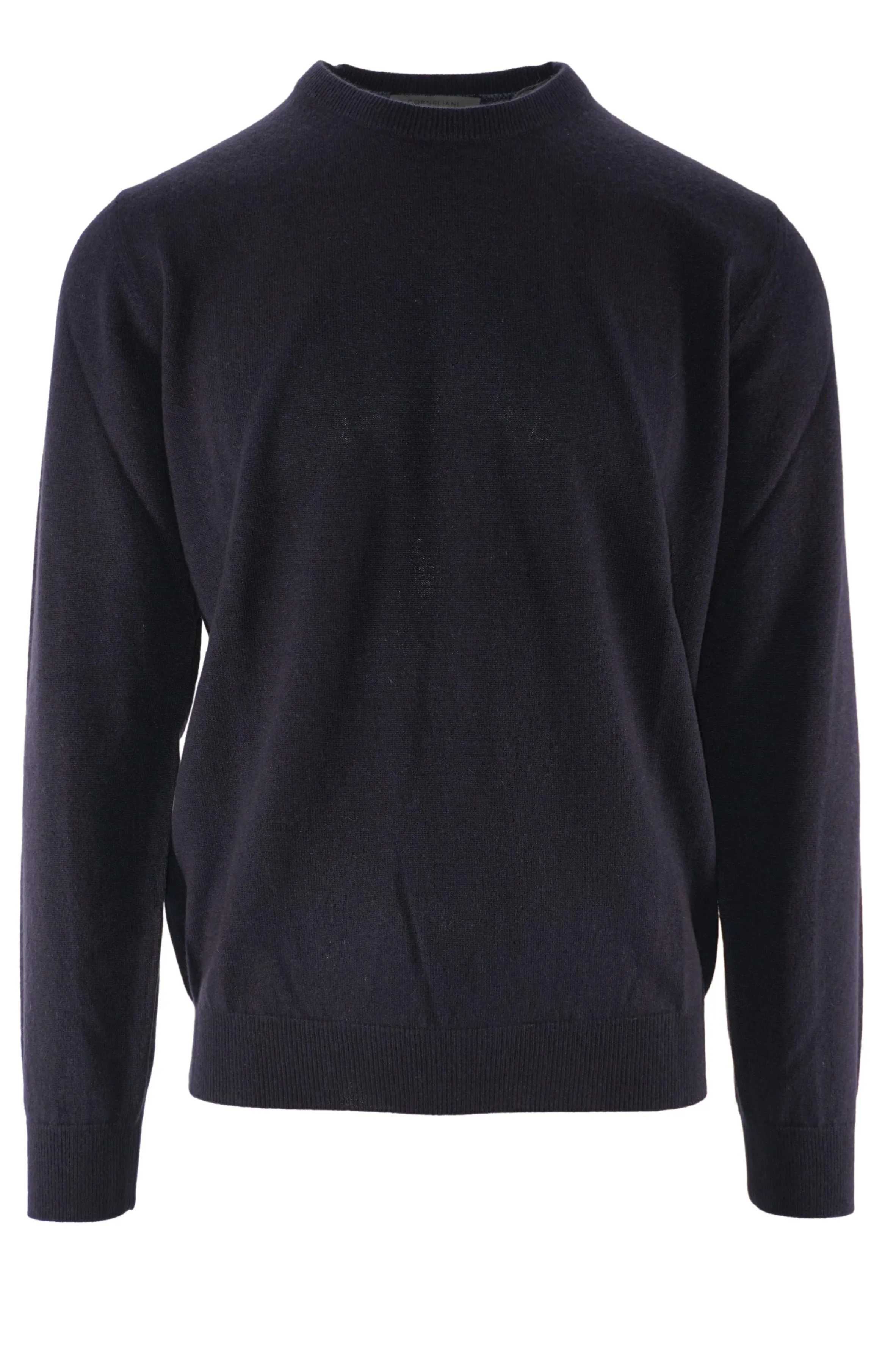 Cashmere Blend Crew Neck Sweater / Blue