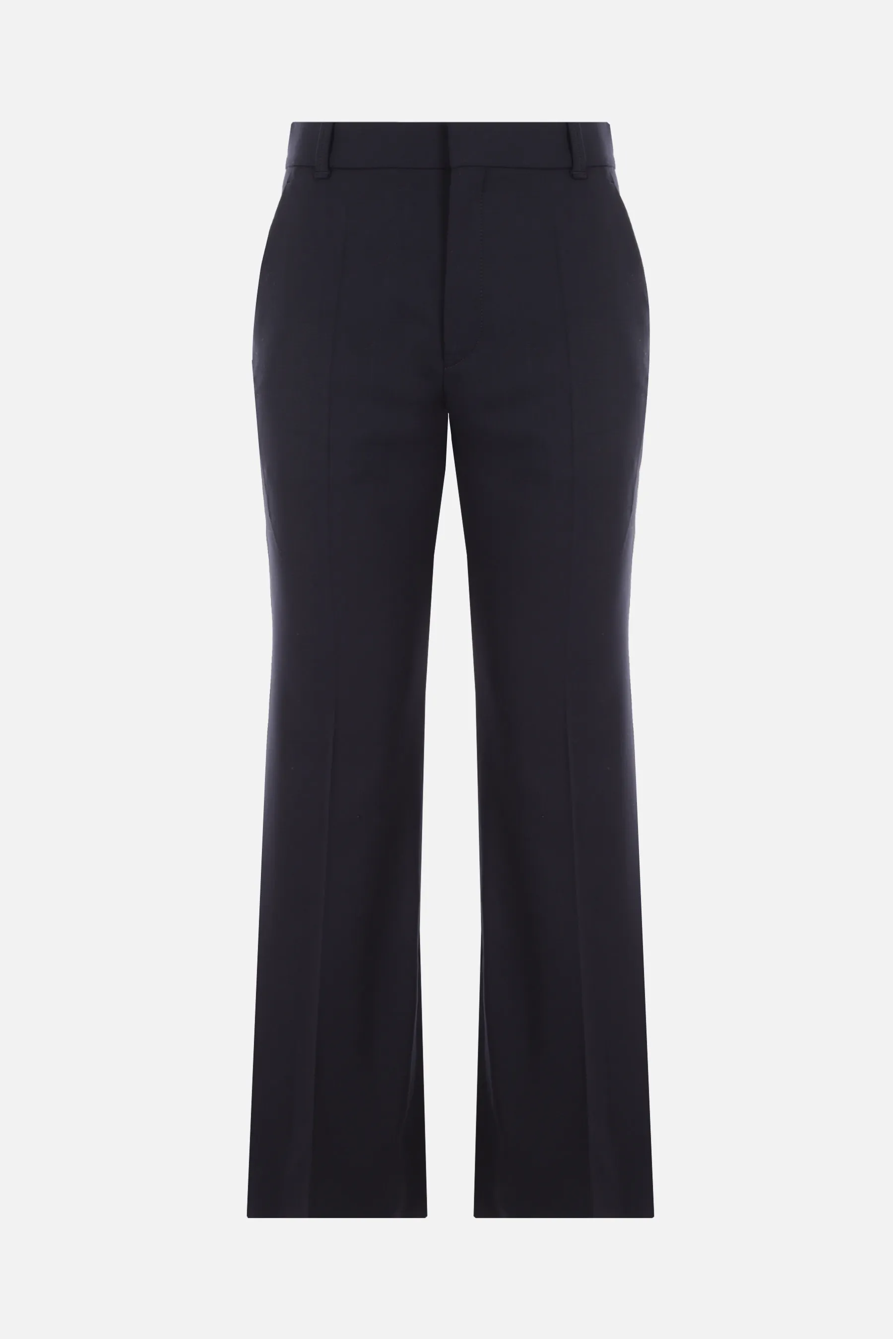  CHLOÉ pantalone flare in grain de poudre stretch 