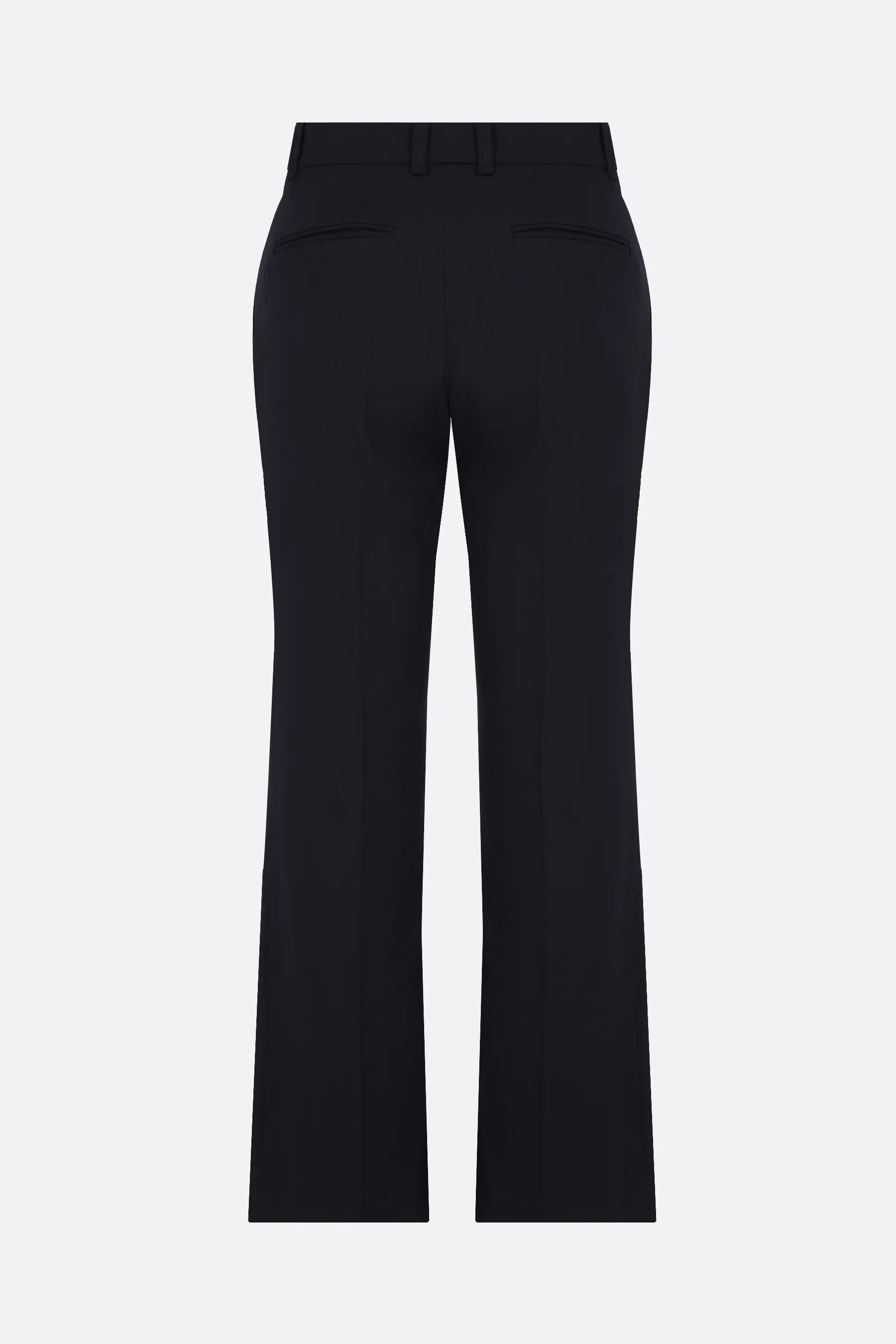  CHLOÉ pantalone flare in grain de poudre stretch 