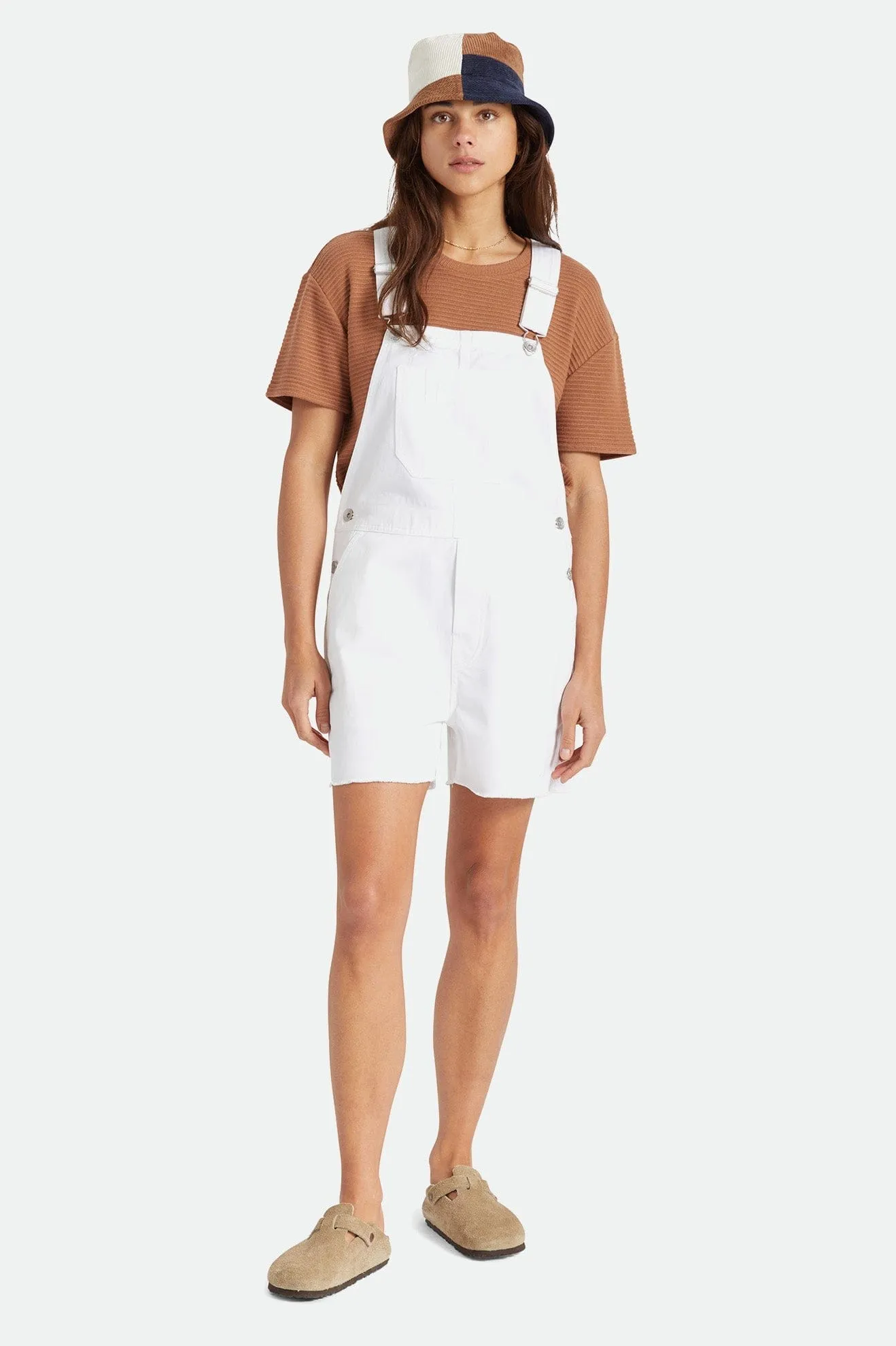 CHRISTINA SHORT OVERALL - WHITE