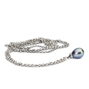 Collana Trollbeads Collana Fantasia con Perla Pavone