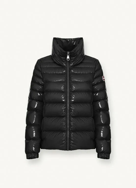 COLMAR giubbotto donna bomber piuma lucido 2298 8XV GLOWER 99 NERO inverno 2023