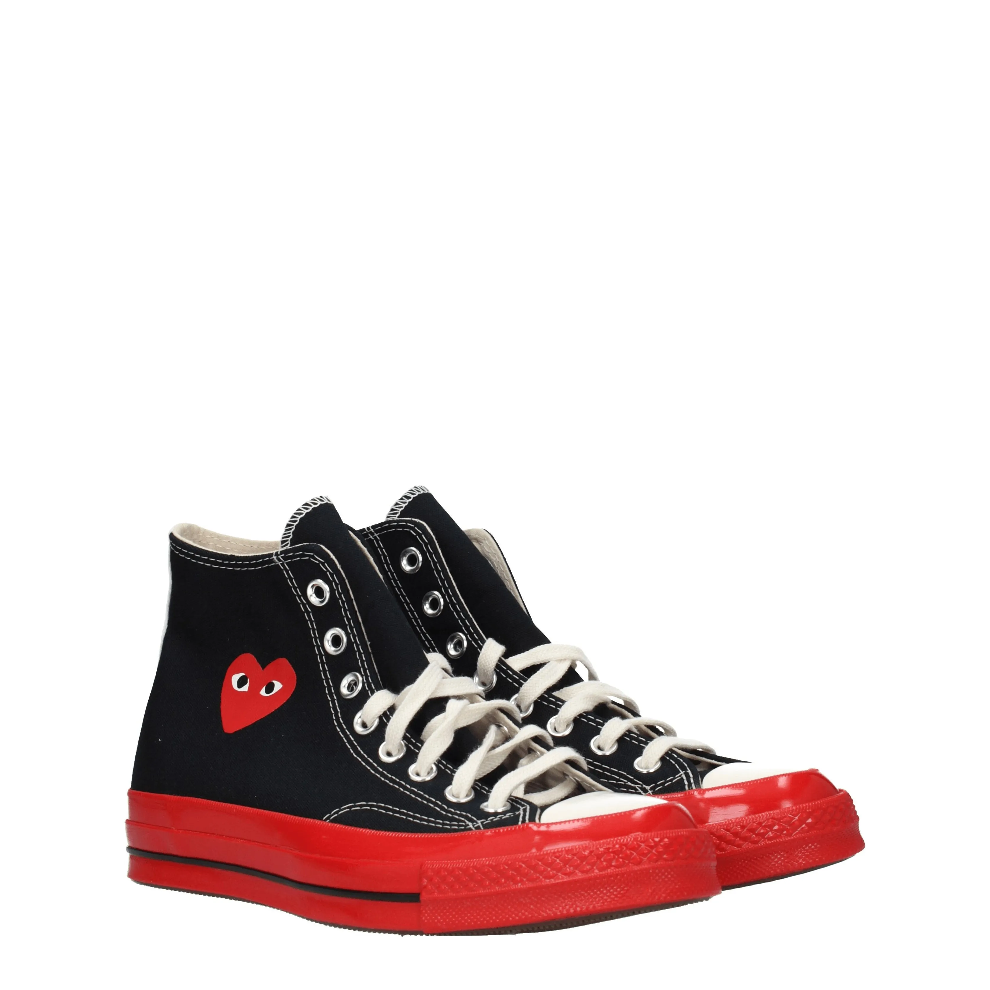 Comme des Garon Sneakers Converse Uomo Tessuto Nero/Rosso