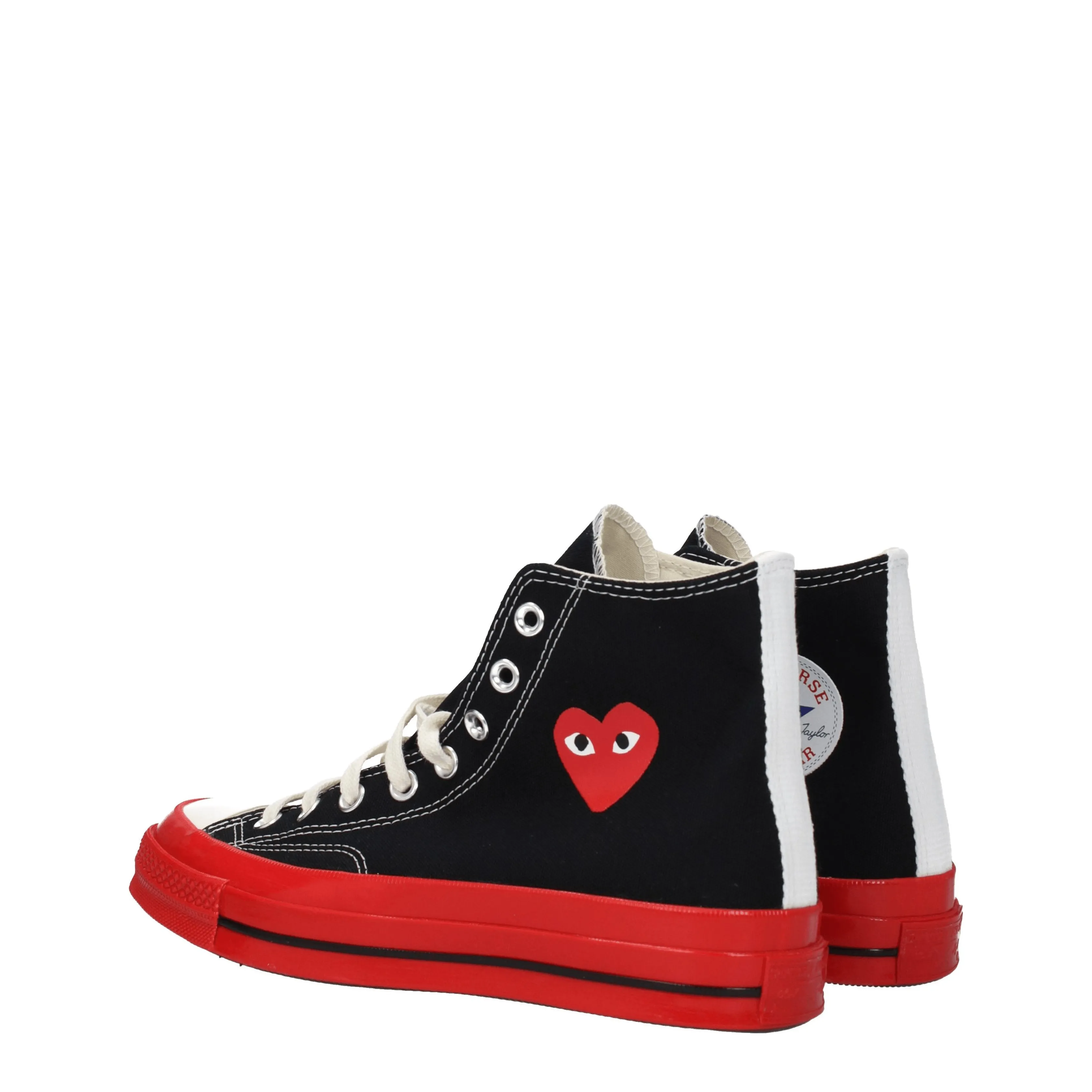 Comme des Garon Sneakers Converse Uomo Tessuto Nero/Rosso