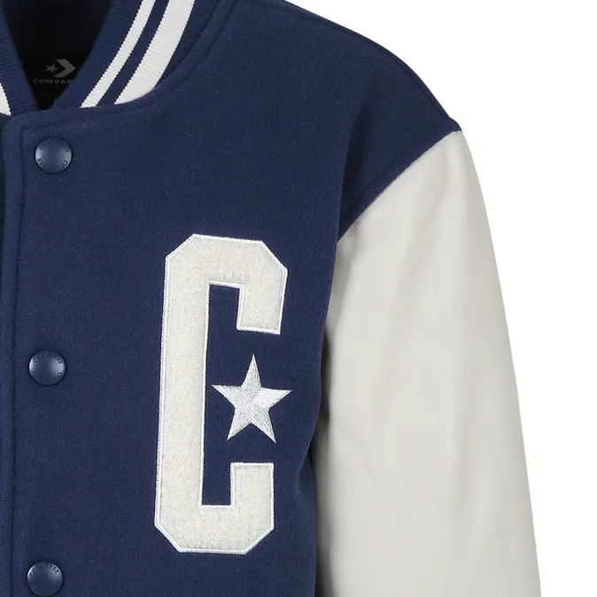 Converse giubbotto felpa Bomber Varsity 9CG132-BFK blu