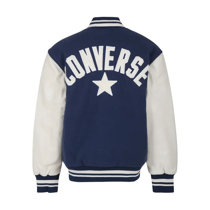 Converse giubbotto felpa Bomber Varsity 9CG132-BFK blu