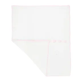 Coperta Di Lana Panna E Rosa Neonata