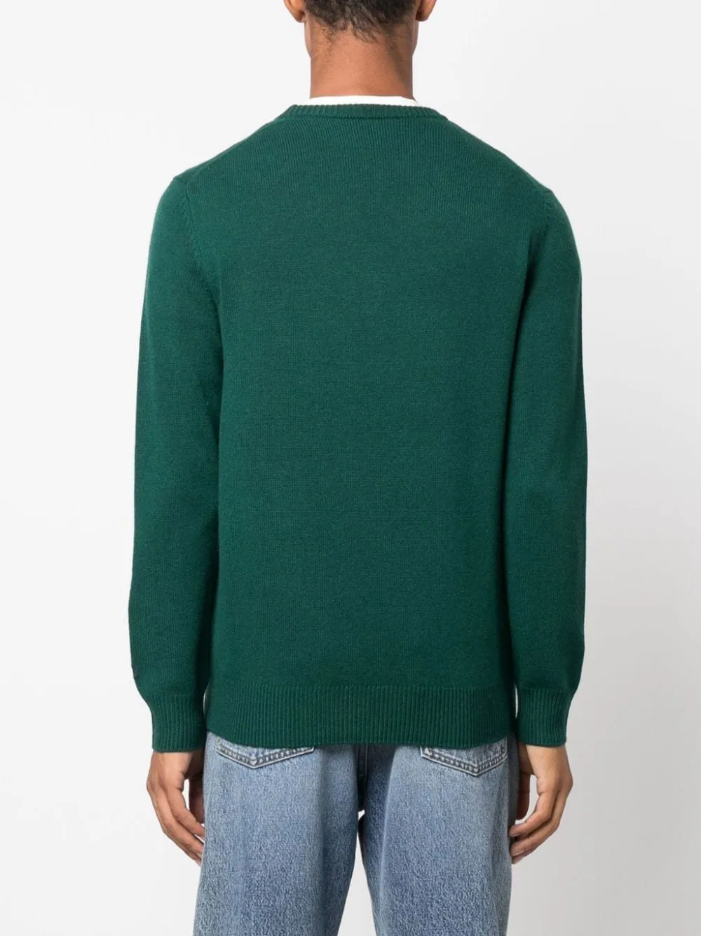 Crewneck Sweater with Logo / Green