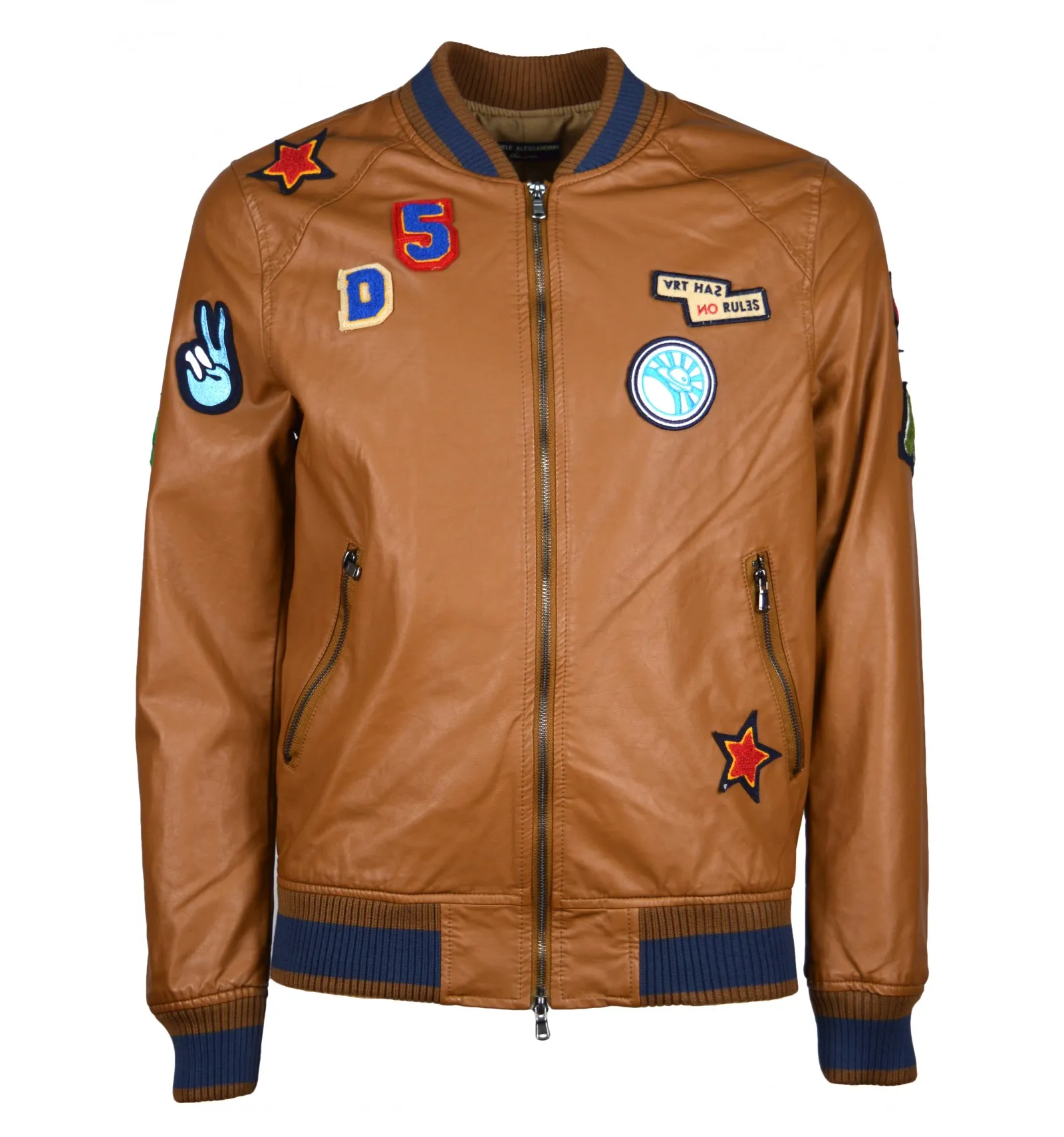 DANIELE ALESSANDRINI DENIM uomo bomber estivo marrone I80153731 32