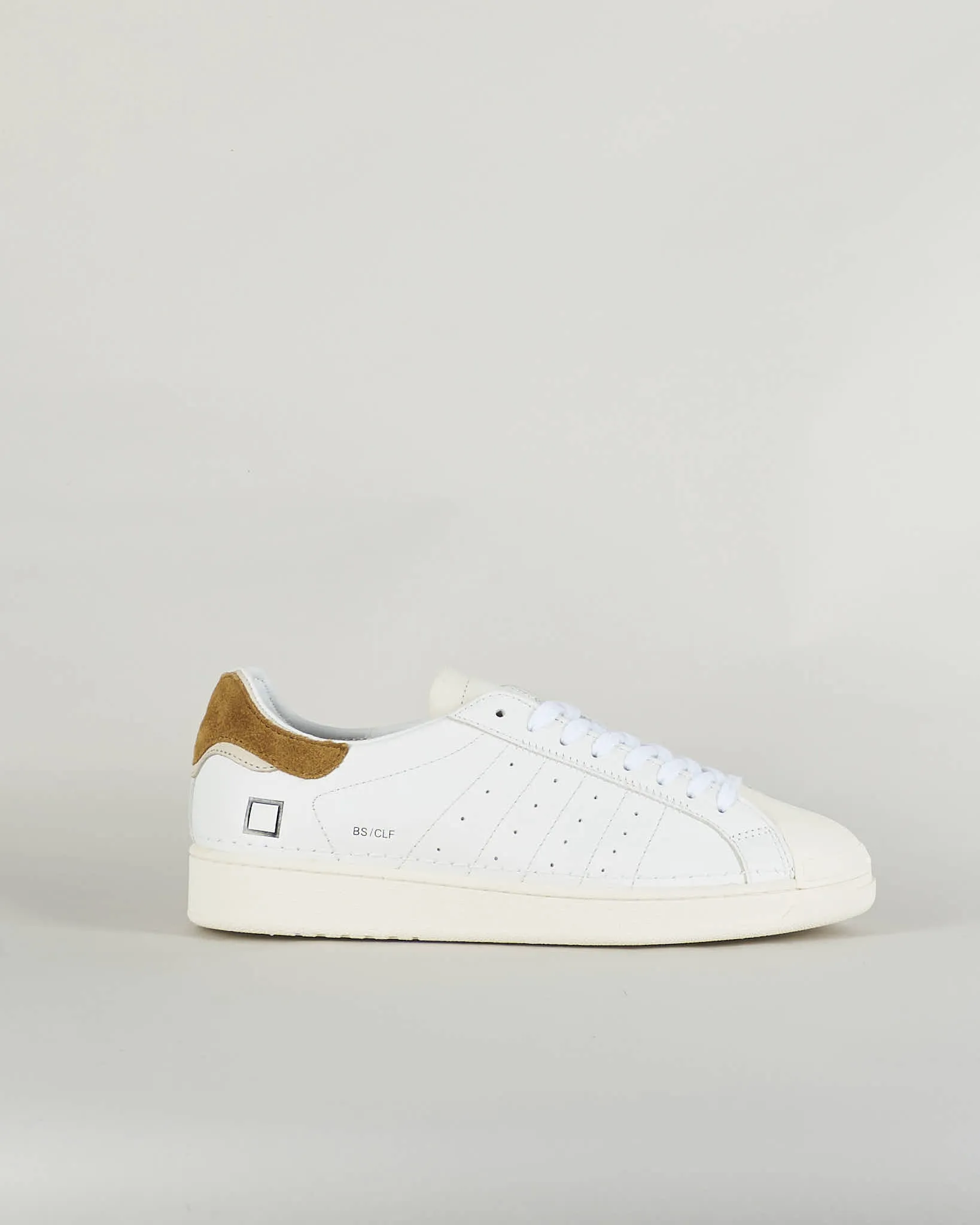 DATE Sneakers Base Calf White-Cuoio D.A.T.E.