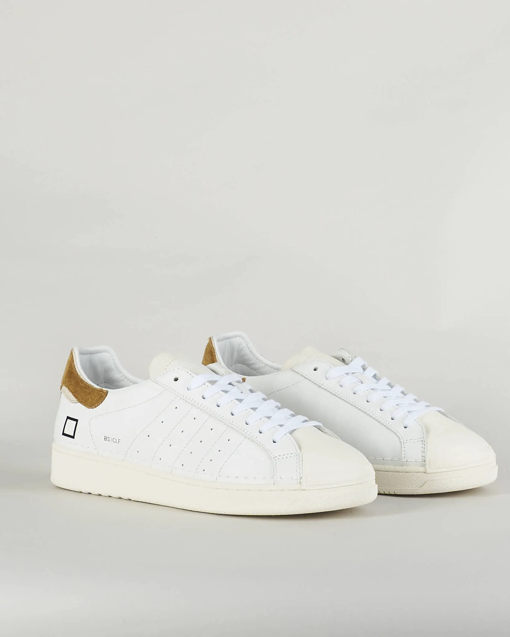 DATE Sneakers Base Calf White-Cuoio D.A.T.E.